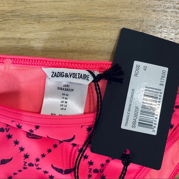 Zadig and Voltaire neon pink 2 piece BARBIECORE!!! - Picture 6 of 6